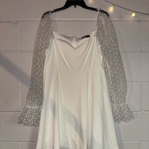 Shein Curve 1XL White Bridal Dress